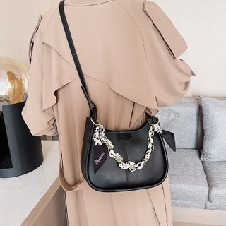 TÚI XÁCH NỮ 2 DÂY ĐEO DA VÀ KIM LOẠI CAO CẤP KÈM KHĂN LỤA AS22272 - TRÙM SỈ VN