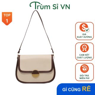 TÚI XÁCH NỮ DA KHÓA CAO CẤP XOAY BÁN NGUYỆT AS22264 - TRÙM SỈ VN giá sỉ