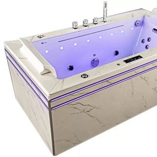 Bồn Tắm Nằm Đơn Massage Acrylic Govern K-1112 Chữ Nhật Góc