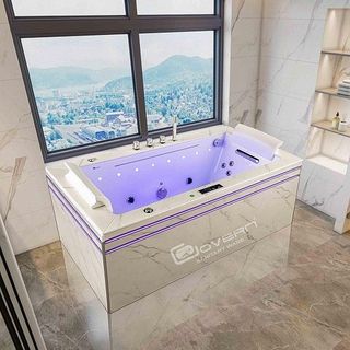 Bồn Tắm Nằm Đơn Massage Acrylic Govern K-1112 Chữ Nhật Góc