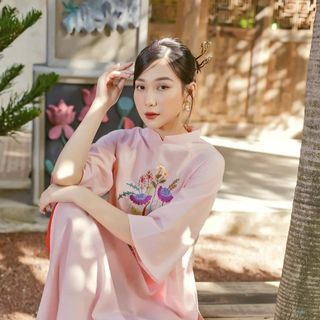 sỉ buôn áo dài nữ cao cấp thêu tay truyền thống - nhận sản xuất theo yêu cầu sll
