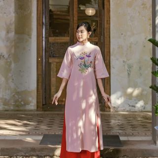 sỉ buôn áo dài nữ cao cấp thêu tay truyền thống - nhận sản xuất theo yêu cầu sll