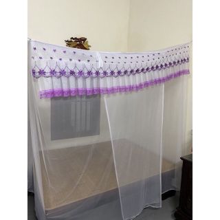 Màn dây voan có cửa + riềm