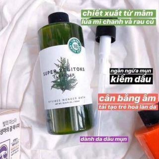 ✔👉🌿🥕🥒🥝SUPER VEGITOKS CLEANSER - SỮA RỬA MẶT THẢI ĐỘC DA CHIẾT XUẤT TỪ RAU CỦ THIÊN NHIÊN🌿🥕🥒 3 IN 1