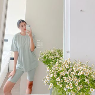Quần Legging-Biker, legging đùi chất Borib co giãn có 2 túi thật tiện dụng