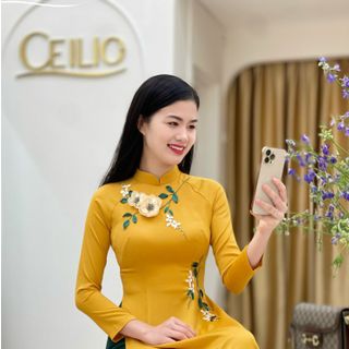 Sỉ buôn áo dài truyền thống thêu tay 100%