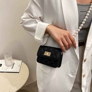 TÚI XÁCH NỮ MINI ĐEO CHÉO CAO CẤP DÂY NGỌC HỌA TIẾT TRÁM, KHÓA XOAY TINH TẾ AS22257 - TRÙM SỈ VN