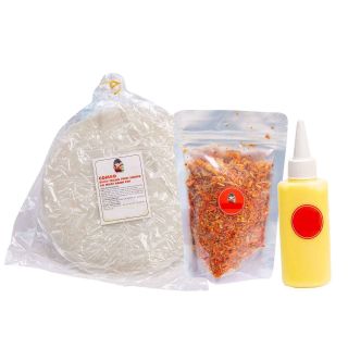 Combo Bánh Tráng Phơi Sương, Bơ, Muối Tép Hành Phi - Chất