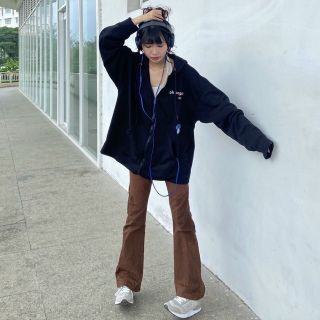 Áo khoác Zip POPO Chất Vải Nỉ Bông Form Rộng Unison