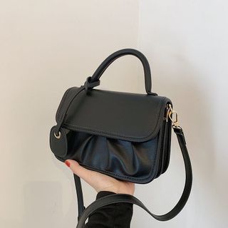 TÚI XÁCH NỮ ĐEO CHÉO CAO CẤP DA BÈO NHÚM KÈM TAG 3 NGĂN T072 - TRÙM SỈ VN