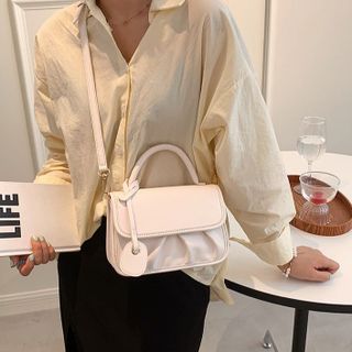 TÚI XÁCH NỮ ĐEO CHÉO CAO CẤP DA BÈO NHÚM KÈM TAG 3 NGĂN T072 - TRÙM SỈ VN