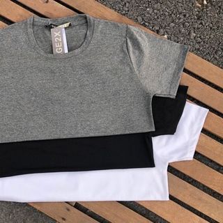 ÁO THUN TRƠN SIÊU HOT TRĂNG, ĐEN, XÁM chính hãng AGE2X chất thun cotton 4 chiều,dầy mềm,hút mồ hôi tốt,khô nhanh