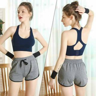 Áo Bra ba khuy cài sau tập Gym, Yoga chất đẹp
