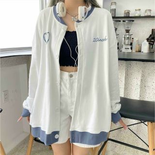 Áo khoác cardigan nam nữ thêu tim Hàn Quốc 20 inch, áo khoác nhẹ unisex thời trang