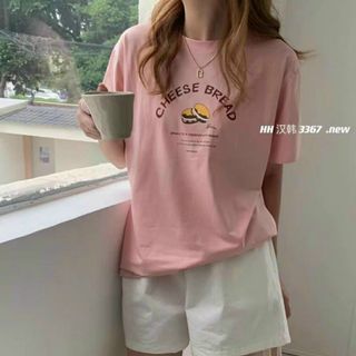 Áo thun nữ cổ tròn tay ngắn form rộng vải thun cotton dày dặn dễ thương bán chạy thời trang hot hit xịn sò giá gốc tận xưởng hàng sẵn số lượng lớn