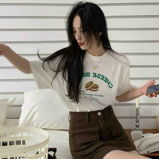 Áo thun nữ cổ tròn tay ngắn form rộng vải thun cotton dày dặn dễ thương bán chạy thời trang hot hit xịn sò giá gốc tận xưởng hàng sẵn số lượng lớn