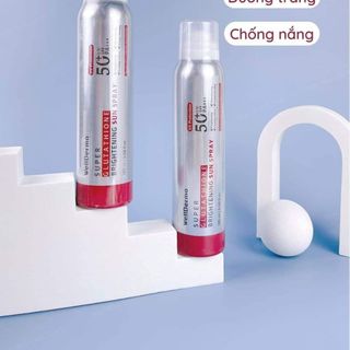 Xịt chống nắng truyền trắng Wellderma Super Glutathione Sunspray SPF50+ PA+++ 180ml