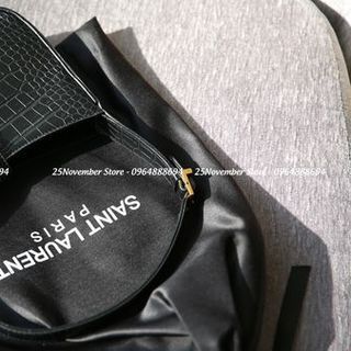 Túi Xách Nữ-Y.S.L - Màu Đen_Da Cá Sấu-23Cm-Bán Sỉ-Bán Buôn
