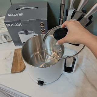 Nồi Lẩu Mini Cầm Tay, Nồi Nấu Cơm, Nấu Mì Đa Năng 1.5L BUCOOK BNP6868