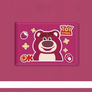 PVN56342 Ví Gấp Mini Họa Tiết Chú Gấu Dâu Tây Nhỏ Gọn Bỏ Túi Siêu Cute