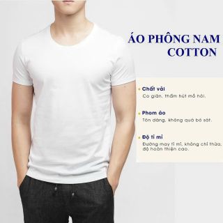 Áo phông nam đông xuân 100%cotton có tay và 3 lỗ