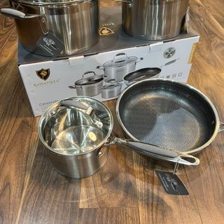 Bộ Nồi Inox 7 Chi Tiết Kaisa Villa KV-30409, Inox 304 Sáng Bền Đẹp