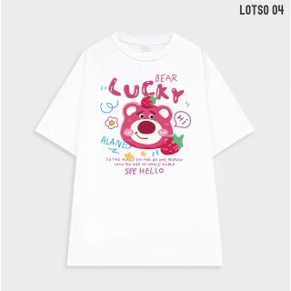 Áo thun vải cotton I AM LOTSO phông trơn nam nữ cổ tròn, Áo Phông phông Gấu Hồng Unisex hot ok