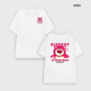 Áo thun vải cotton I AM LOTSO phông trơn nam nữ cổ tròn, Áo Phông phông Gấu Hồng Unisex hot ok