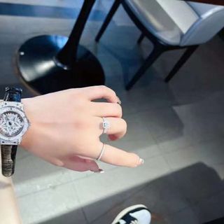 Đồng hồ da mobangtuos mặt xoay