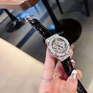 Đồng hồ da mobangtuos mặt xoay