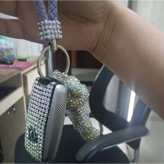PVN48508 Set tự làm móc chìa khoá đính đá gấu bạo lực Bearbrick DIY handmade
