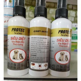 Siêu diệt ve, rận, bọ chó Protec Nano