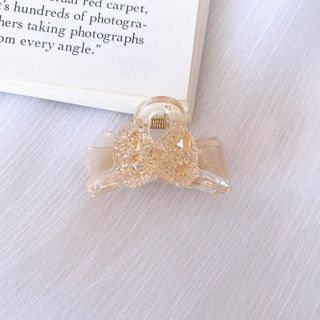 PVN48402 Kẹp Tóc Hai Bên Nơ Đính Đá Giả Sang Trọng Dễ Thương Cho Nữ