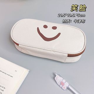 PVN48392 Túi đựng bút hộp bút vải canvas chống thấm nước họa tiết gấu đáng yêu tiện dụng