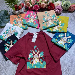Áo thun nữ cổ tròn tay lỡ form rộng thời trang vải thun cotton khô loại 1 dày dặn dễ thương xịn sò giá gốc tận xưởng hàng sẵn số lượng lớn