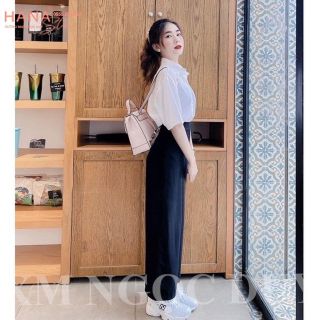 Áo sơ mi trắng nữ tay lỡ form rộng kiểu áo sơ mi nữ basic có túi mặc đi làm công sở học sinh sinh viên đều đẹp