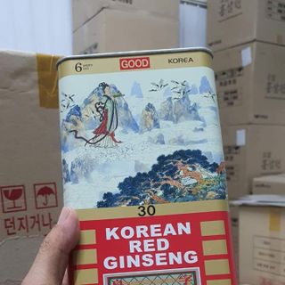 Thiên sâm khô hộp thiếc Hàn Quốc 300g giá sỉ