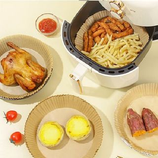 Set 50 Giấy dĩa nến đa dụng tròn - dùng được cho nồi chiên không dầu