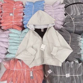 Áo khoác nữ form rộng có mũ, vải nỉ xốp dày dặn freesize dưới 60kg