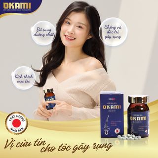 Phân Phối Sỉ Viên uống giảm rụng tóc và mọc tóc Okami, Nuôi dưỡng tóc bóng mượt, khỏe mạnh, kích thích tóc mọc dày và nhanh hơn (Oral tablets reduce hair loss and hair regrowth Okami, nourish hair shinier, healthy,)