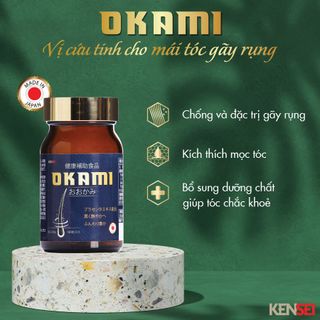 Phân Phối Sỉ Viên uống giảm rụng tóc và mọc tóc Okami, Nuôi dưỡng tóc bóng mượt, khỏe mạnh, kích thích tóc mọc dày và nhanh hơn (Oral tablets reduce hair loss and hair regrowth Okami, nourish hair shinier, healthy,)