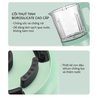 Máy làm sữa hạt xay sinh tố xay nấu công suất lớn Mishio MK316 800W 1.75L