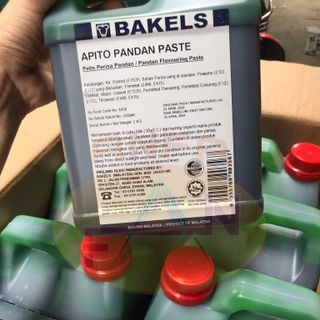Màu mùi lá dứa Bakels Malaysia - Nguyên liệu tạo màu và mùi cho thực phẩm bình 2kg giá sỉ