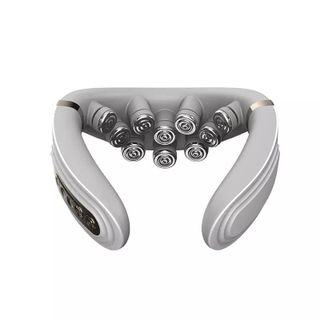 Máy massage cổ không dây 10 đầu rung nhiệt cao cấp Kachi MK350 tăng lưu thông tuần hoàn máu lên não giảm đau đầu, ngừa đột quỵ