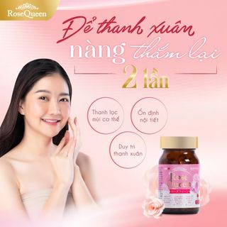 Viên uống cân bằng nội tiết Nhật Bản ROSE QUEEN, Hỗ trợ cân bằng nội tiết tố nữ, làm đẹp da, dưỡng ẩm, chống lão hóa da