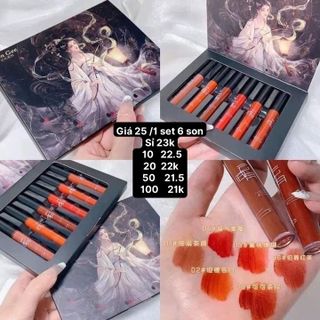 SET 6 SON VONGEE CÔ TIÊN CẦM LỒNG ĐÈN  🖤🖤Giá 25k giá sỉ