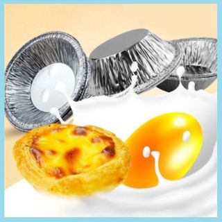 Set 50, set 100 chén giấy bạc nướng bánh tart trứng