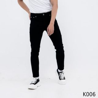 Jean nam đen trơn basic
