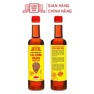 Thùng 6 Chai] Nước Mắm Nhỉ Cá Cơm Vàng Ruột Đỏ 525ml - Làng Chài Xưa
