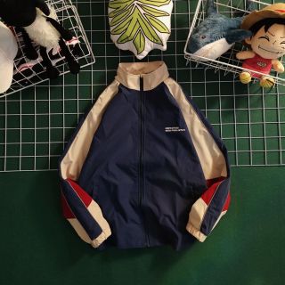 Áo khoác nam unisex cổ đứng vải dù 2 lớp phối màu độc lạ họa tiết in chữ đi mưa,cản gió,chống nắng